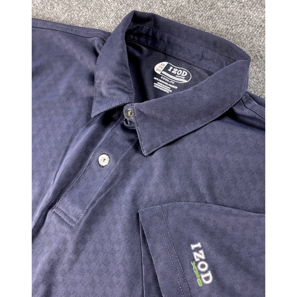 IZOD Golf XXL Polo Shirt Mens XFG Cool FX Blue Short‎ Sleeve